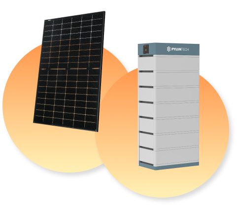 Pannello fotovoltaico e batteria